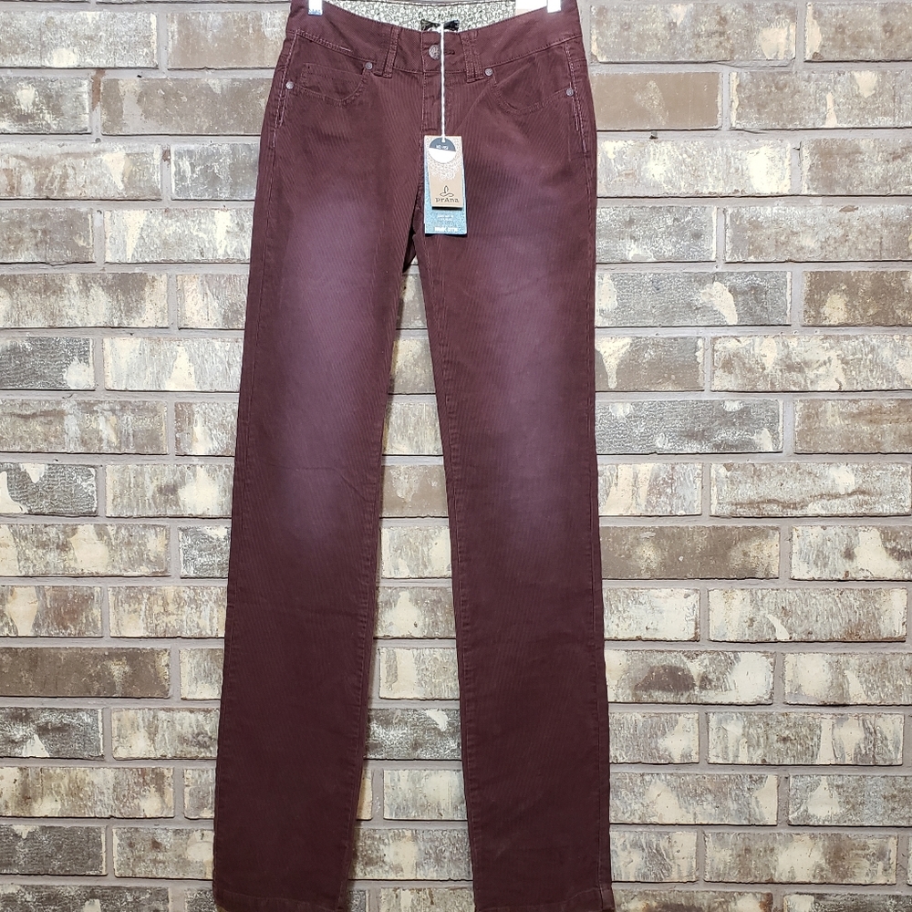 Prana Umber Crossing Cord Pant Midrise 0